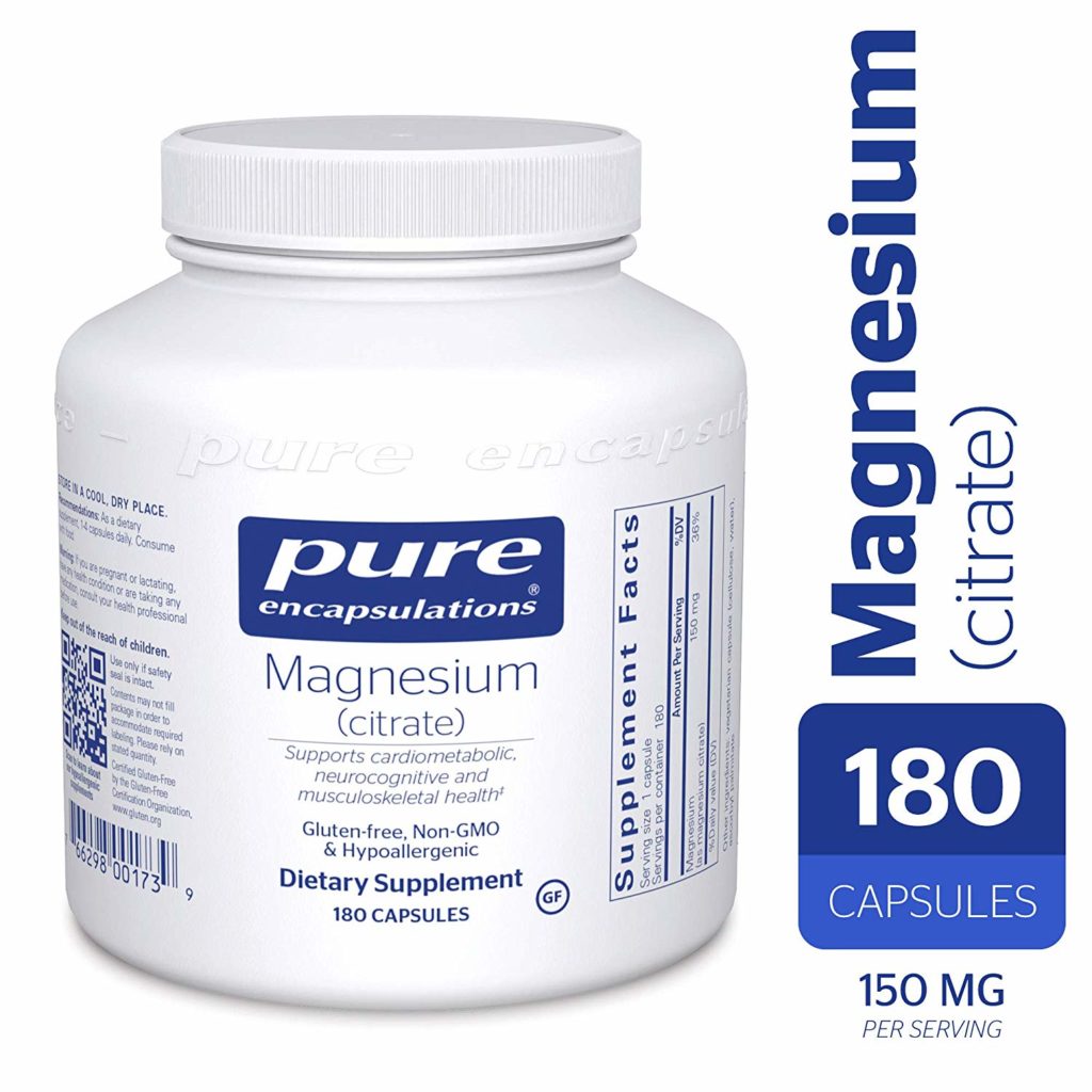 Pure Encapsulations Magnesium Citrate supplements for weight loss